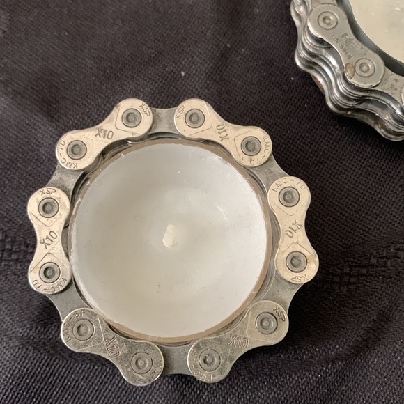 Unique industrial Bike chain tea lights - Picture 8 of 10